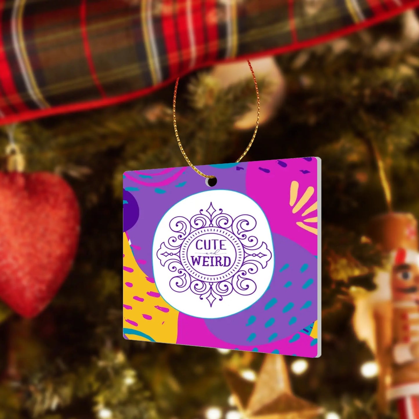 Cute and Weird Square Ceramic Ornaments (1pc, 3pcs, 5pcs, 10pcs)