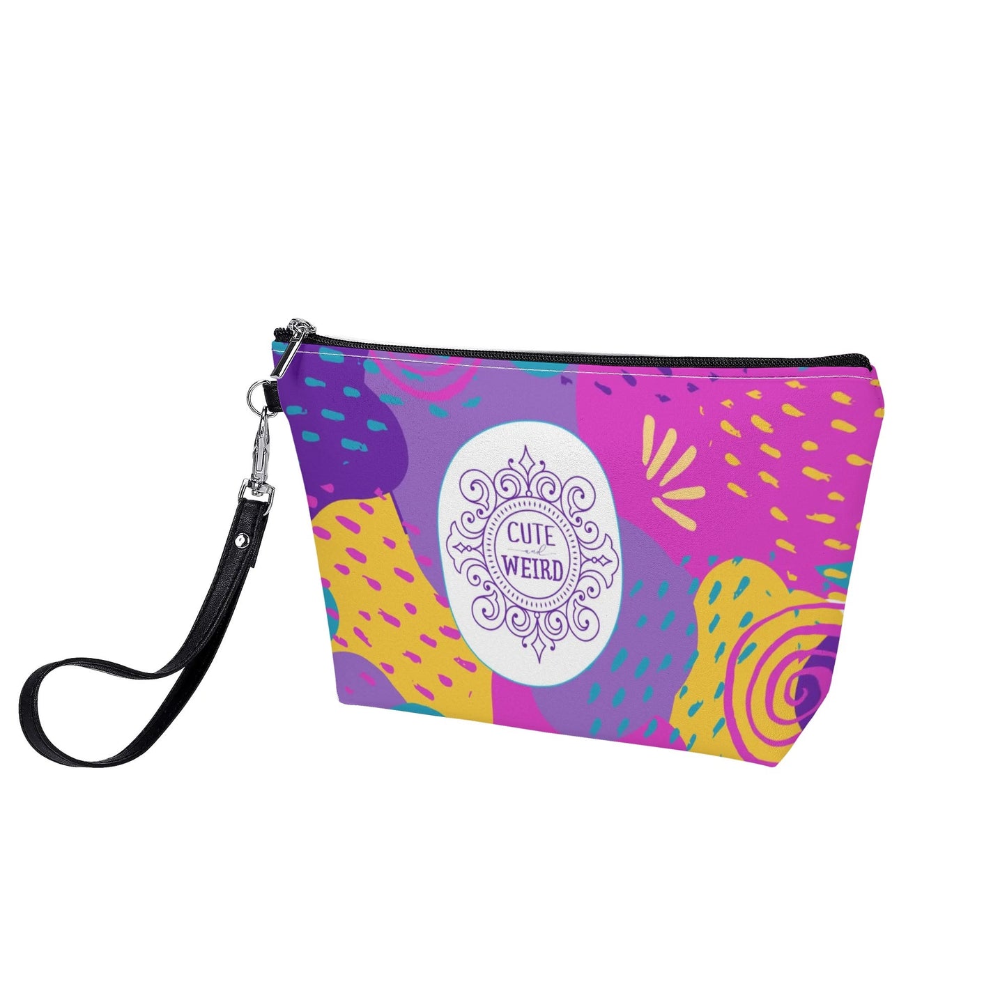 Cute and Weird Zipper Sling Make Up Bag