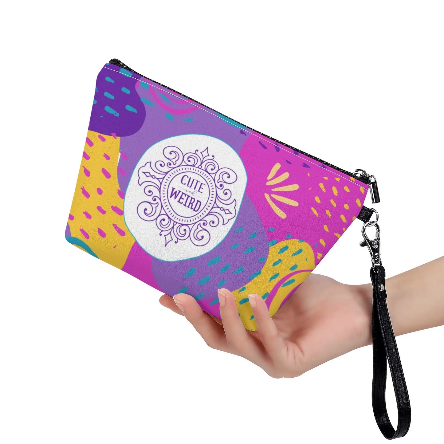 Cute and Weird Zipper Sling Make Up Bag