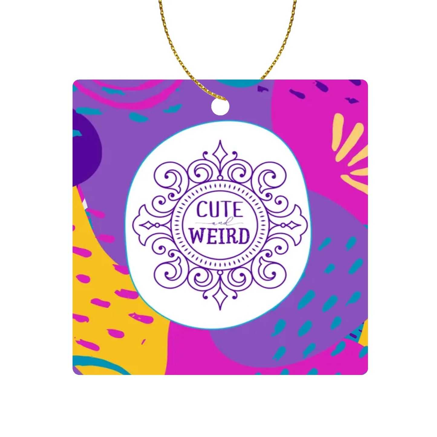 Cute and Weird Square Ceramic Ornaments (1pc, 3pcs, 5pcs, 10pcs)