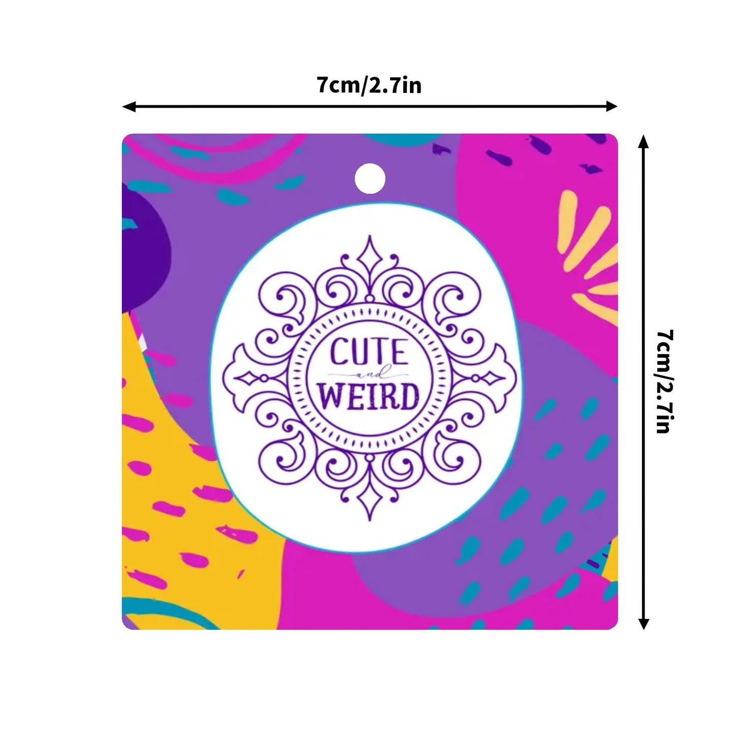 Cute and Weird Square Ceramic Ornaments (1pc, 3pcs, 5pcs, 10pcs)