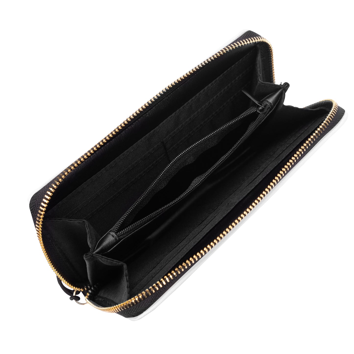 Pomegranate Peace Leather Zipper Wristlet Wallet